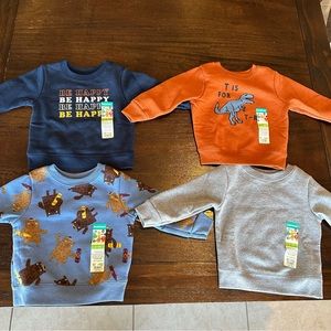6-9 Month Baby Boy Crew Neck Sweatshirt Lot